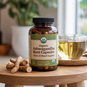 Organic Ashwagandha Root Capsules &ndash; Stress & Mood Support